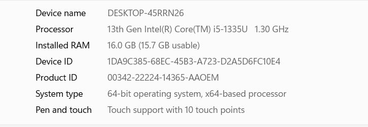 Dell Inspiron 15.6" 3530 / i5 - 13th / 16 RAM / 500SSD
