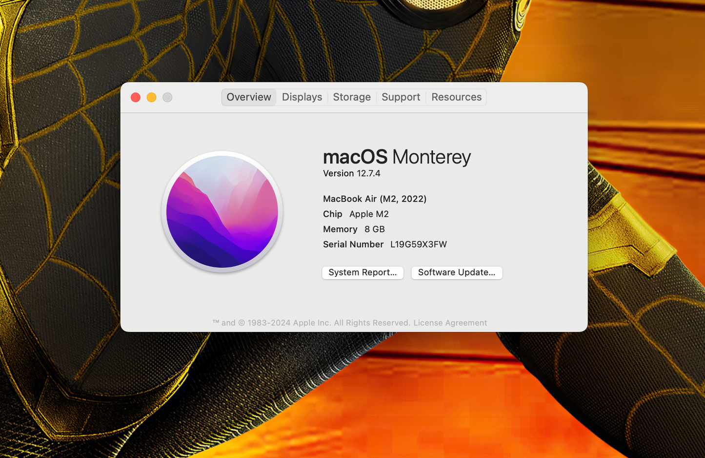 MacBook Air 13" 2022 / M2 / 8 RAM / 500 SSD